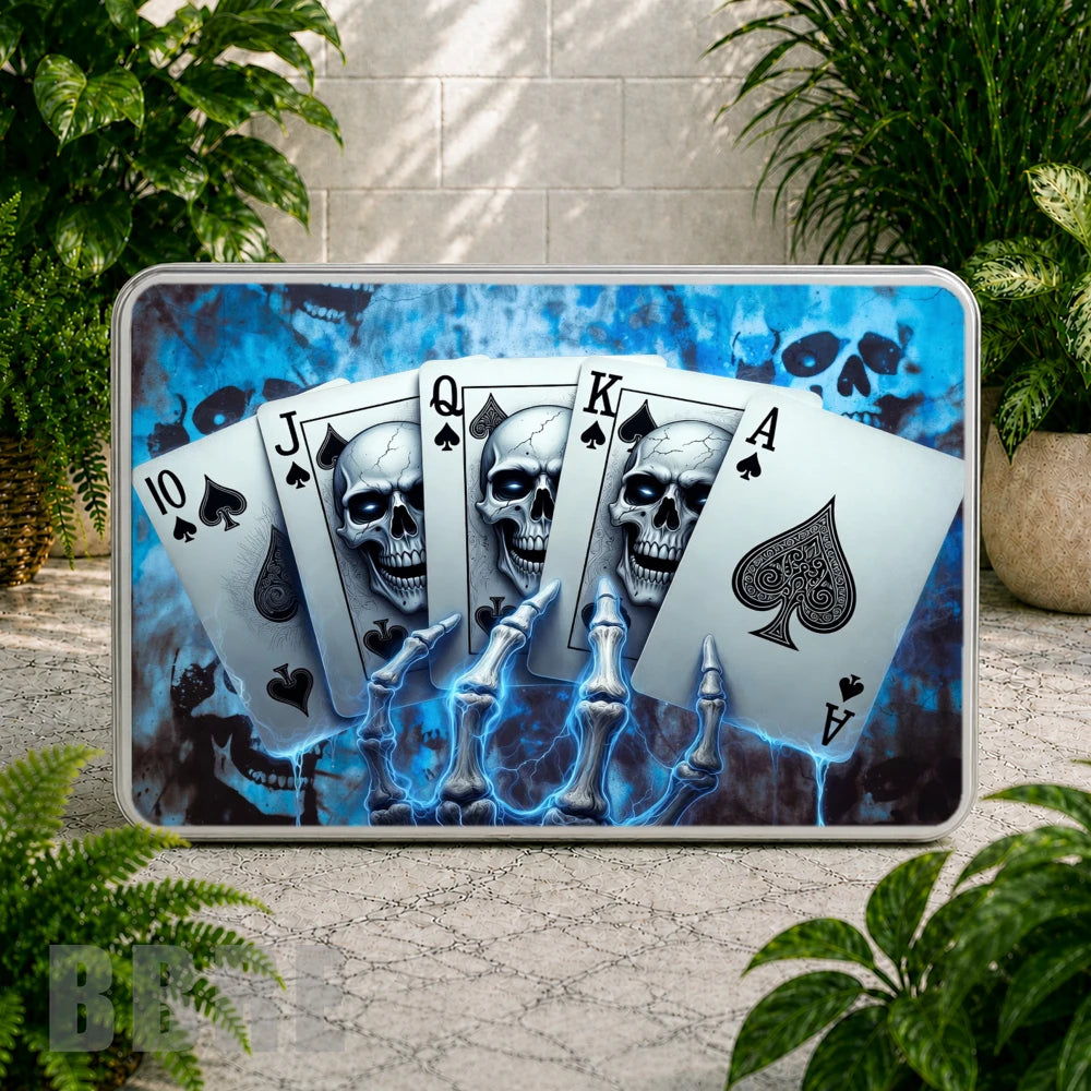 Skull Playing Cards Coaster Sublimation Wrap