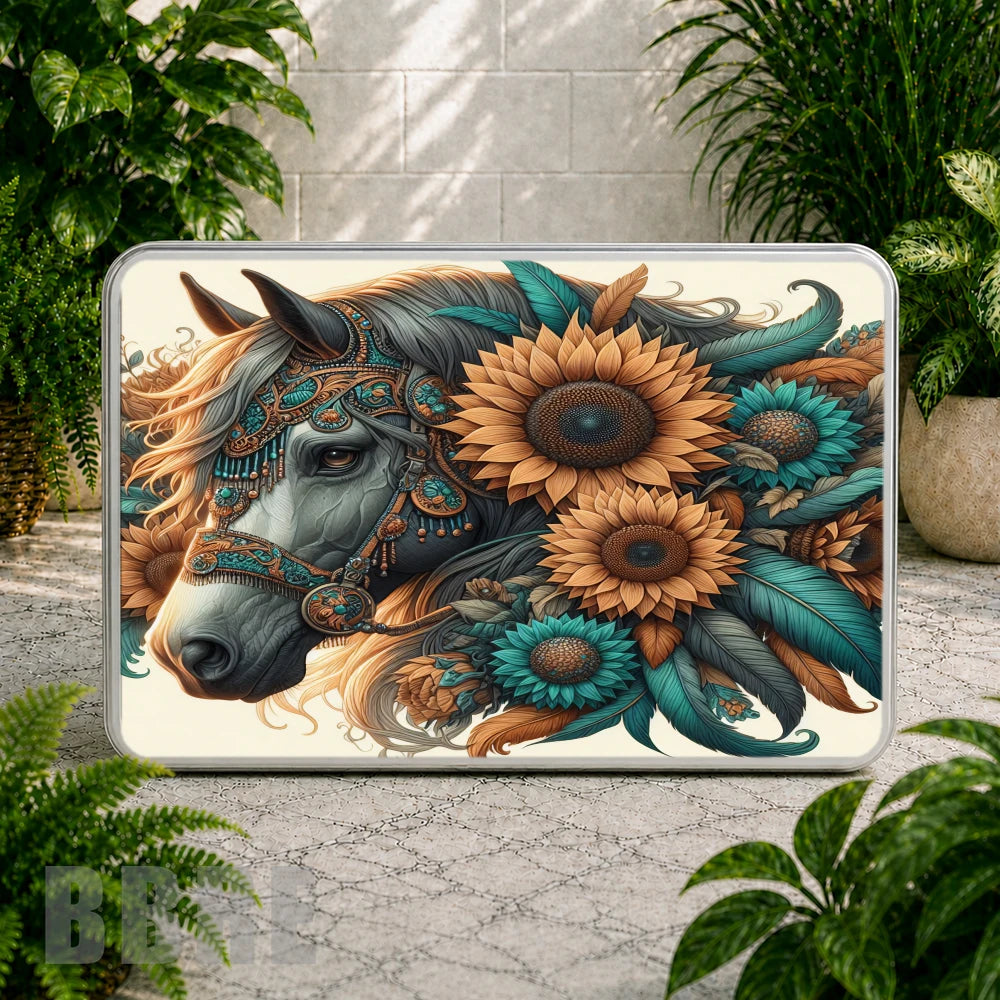 Floral Horse 5 Coaster Sublimation Wrap