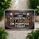 Funny Beer Sign Coaster Sublimation Wrap