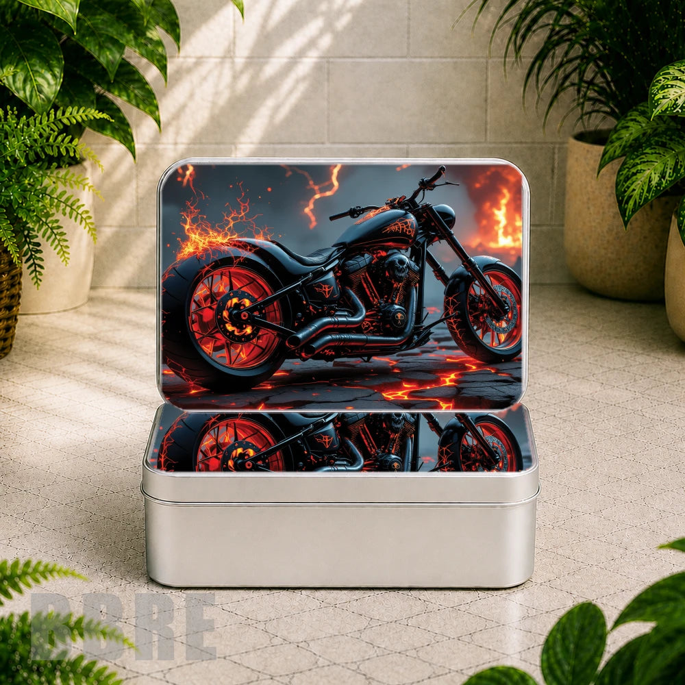 Fiery Motorcycle 2 Product Mockup