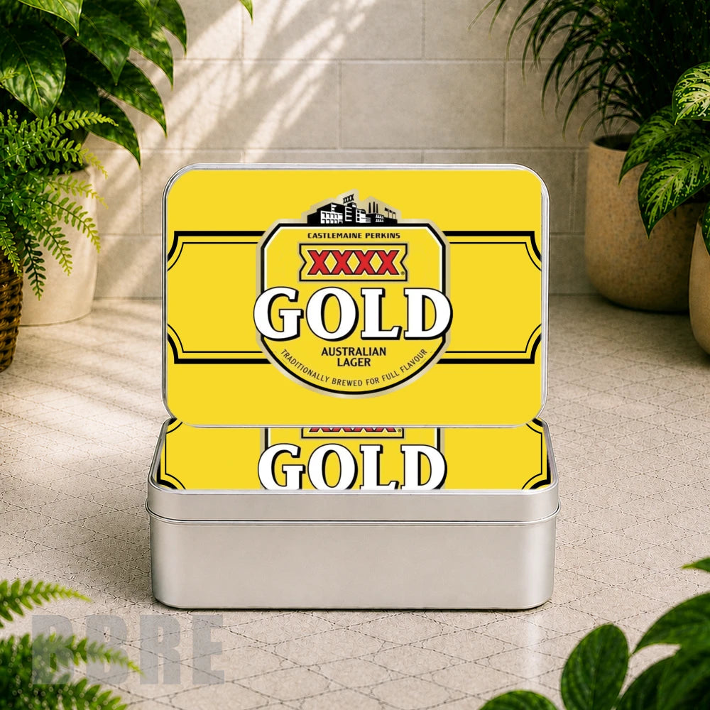 Gold Lager Product Mockup