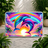 Dolphin Sunset 2 Coaster Sublimation Wrap