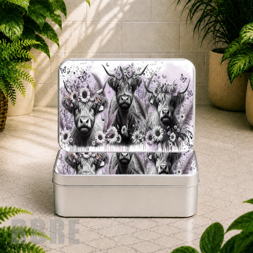 Floral Highland Cattle 2 Product Mockup