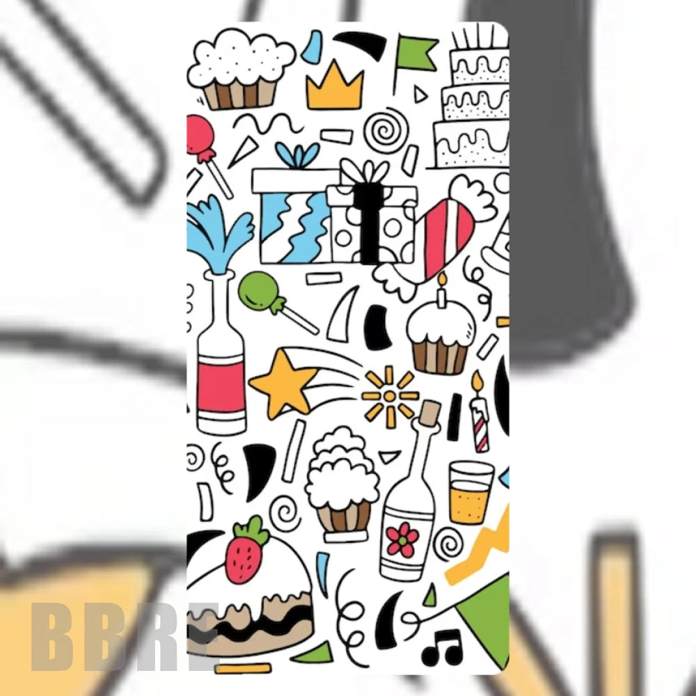 Colorful Doodles Faded Image