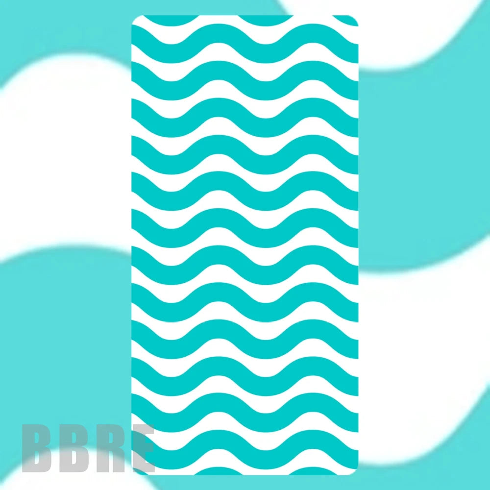 Wavy Aqua Faded Image