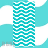 Wavy Aqua Faded Image