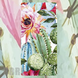 Floral Cactus Faded Image