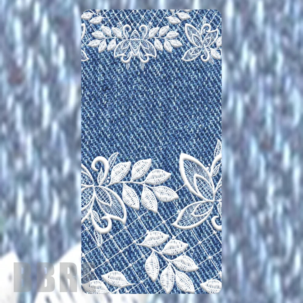 Denim Floral Faded Image