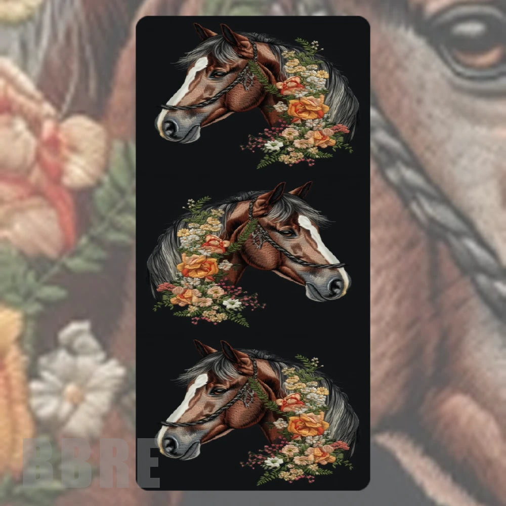 Floral Horse Faded Image
