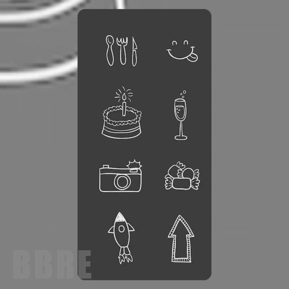 Celebration Icons Faded Image