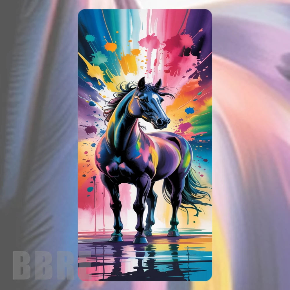 Colorful Horse Faded Image