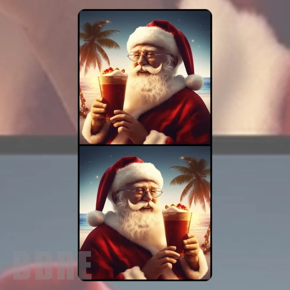 Santa Holiday Faded Image