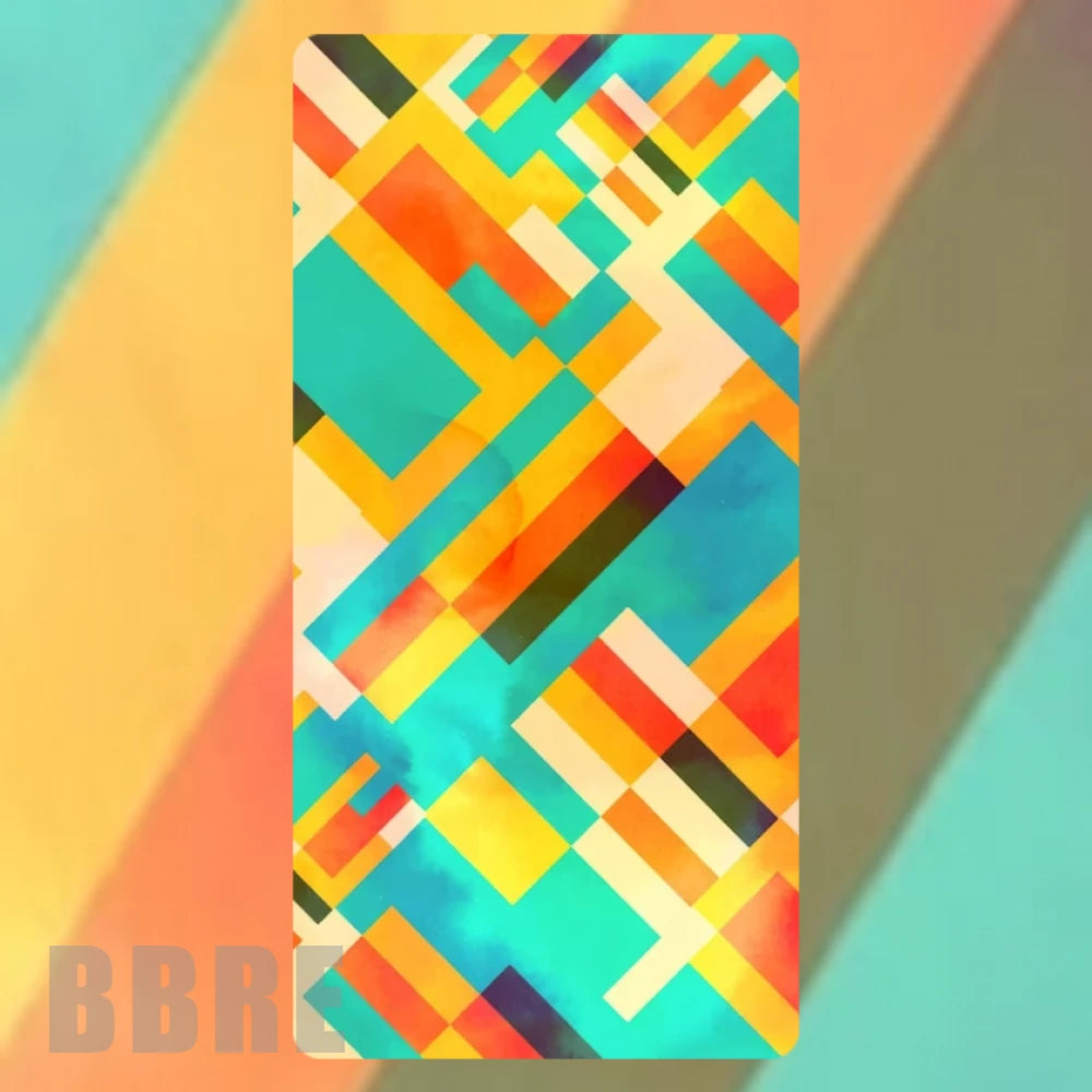 Vibrant Geometric Faded Image