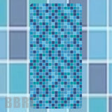 Mosaic Blue Faded Image