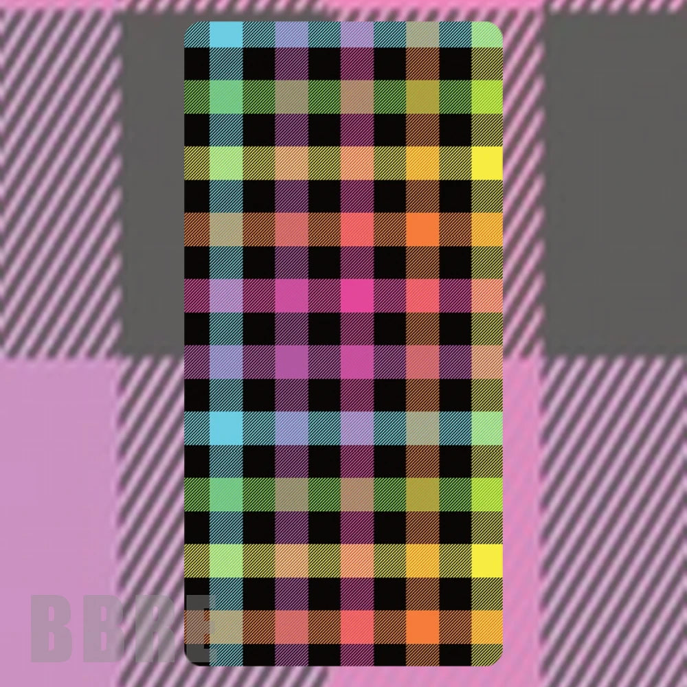 Colorful Check Faded Image