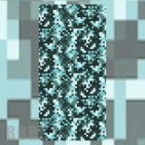 Pixelated Aqua Faded Image