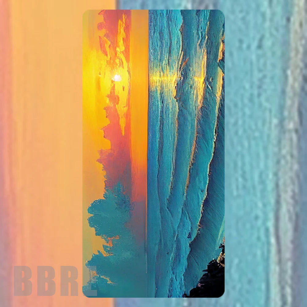Sunset Waves Faded Image