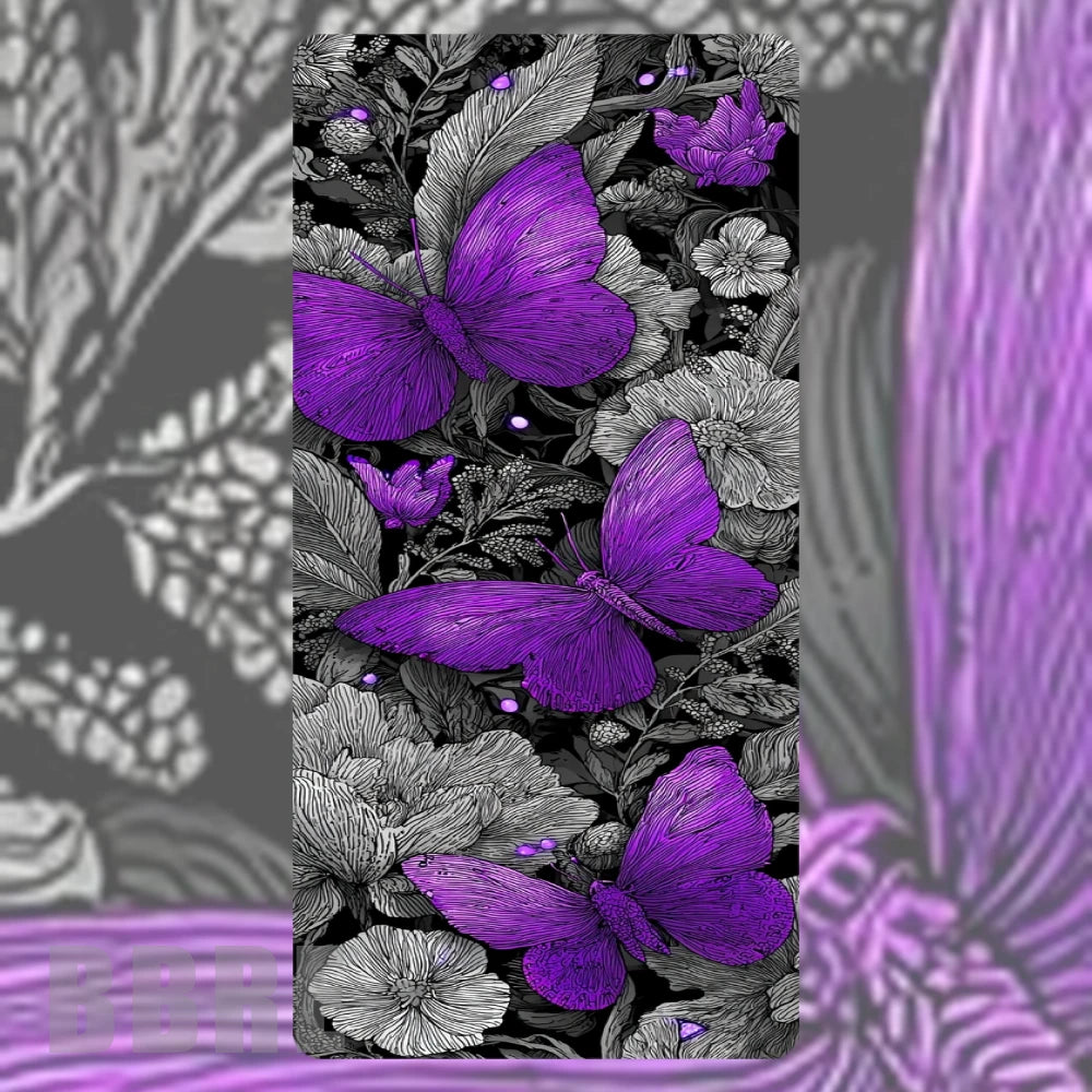 Purple Butterflies 2 Faded Image