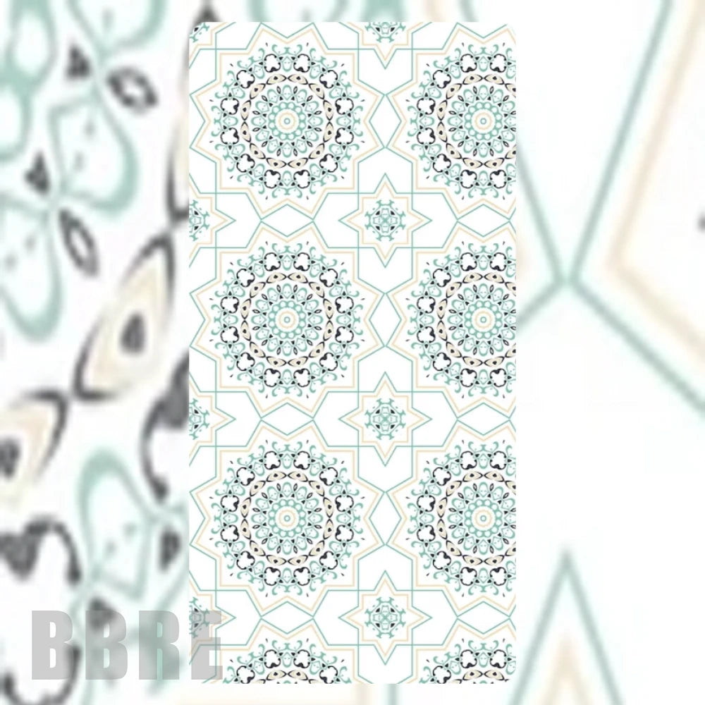 Geometric Floral Faded Image