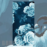 Blue Floral Faded Image