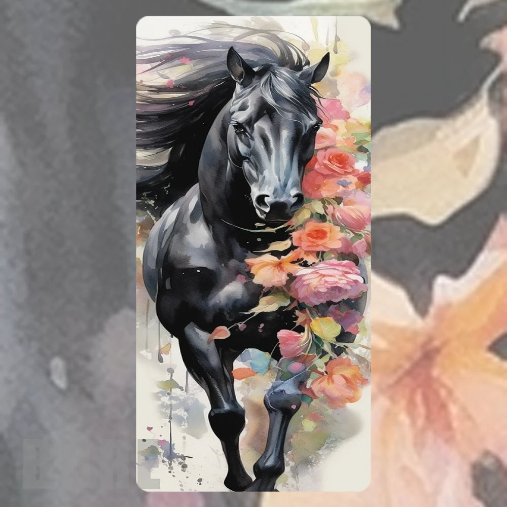 Floral Horse 3 Faded Image