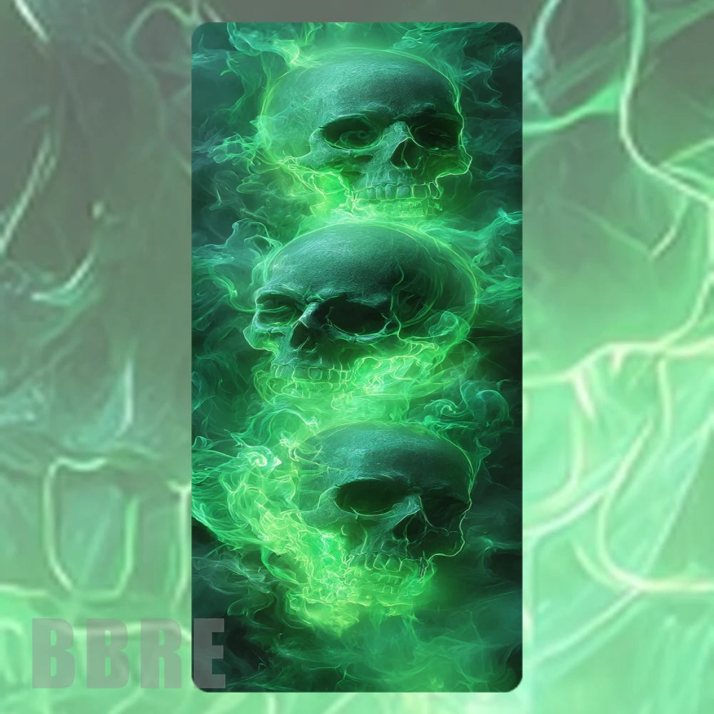 Green Skull 3 Faded Image