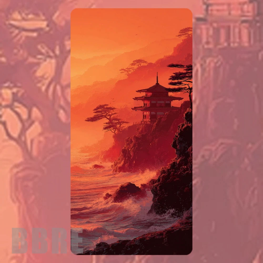 Serene Sunset Faded Image