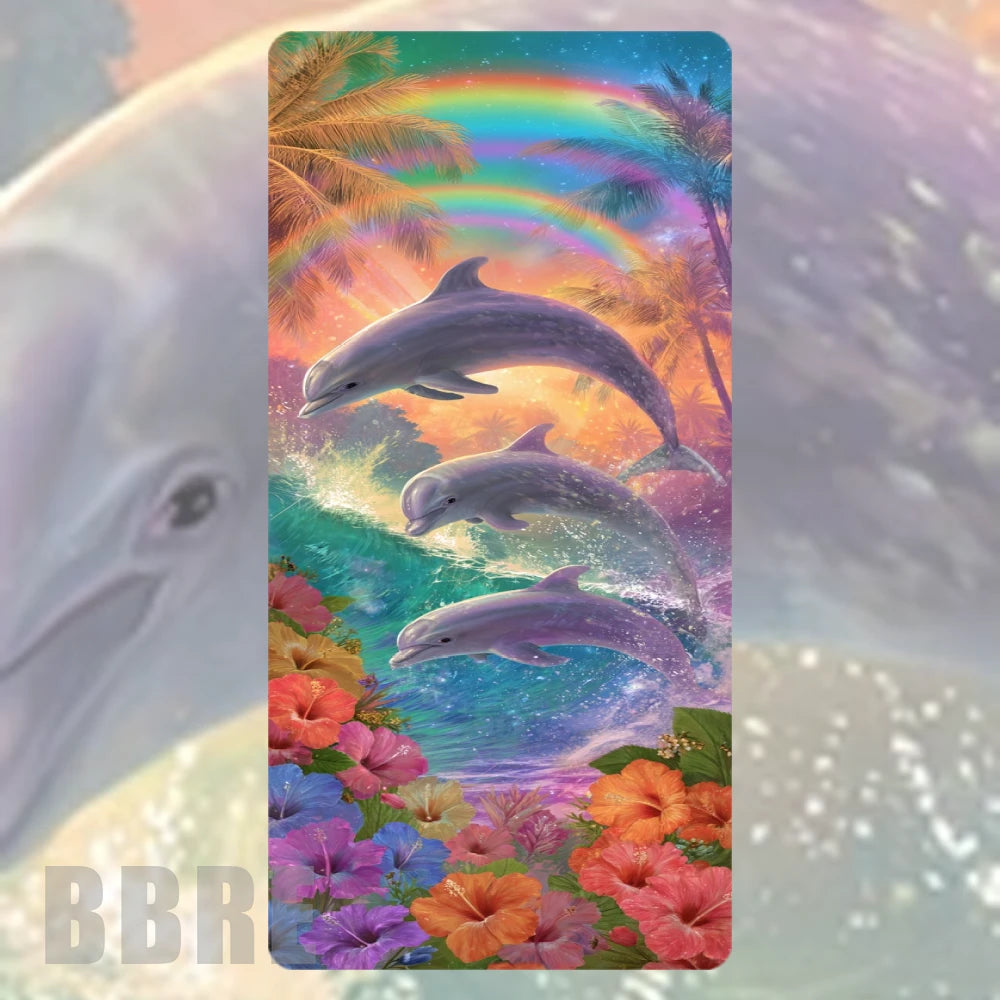 Dolphin Splash Faded Image