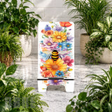 Floral Bee Phone Stand Transfer