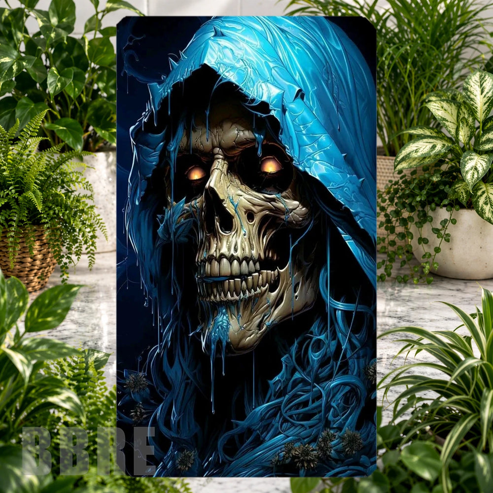 Blue Skull Phone Stand Transfer