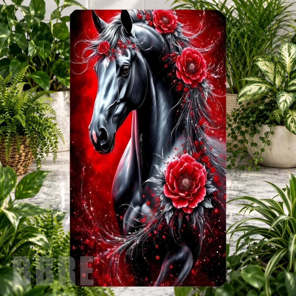 Black Horse Phone Stand Transfer