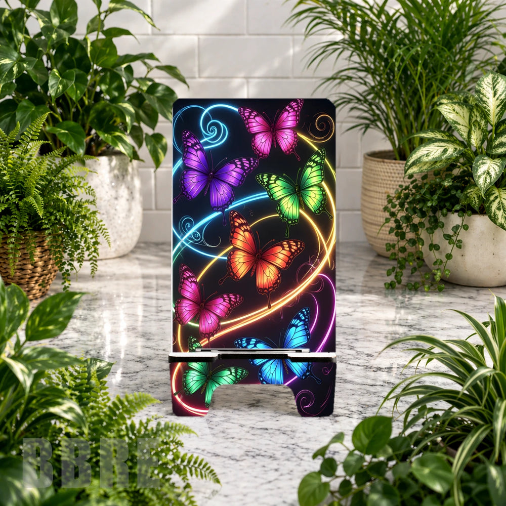 Colorful Butterflies 2 Phone Stand Transfer