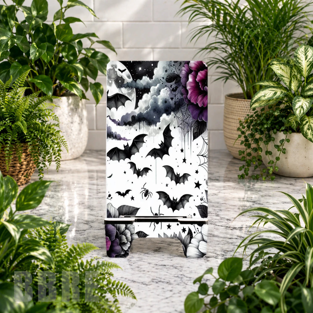 Bat Floral Phone Stand Transfer
