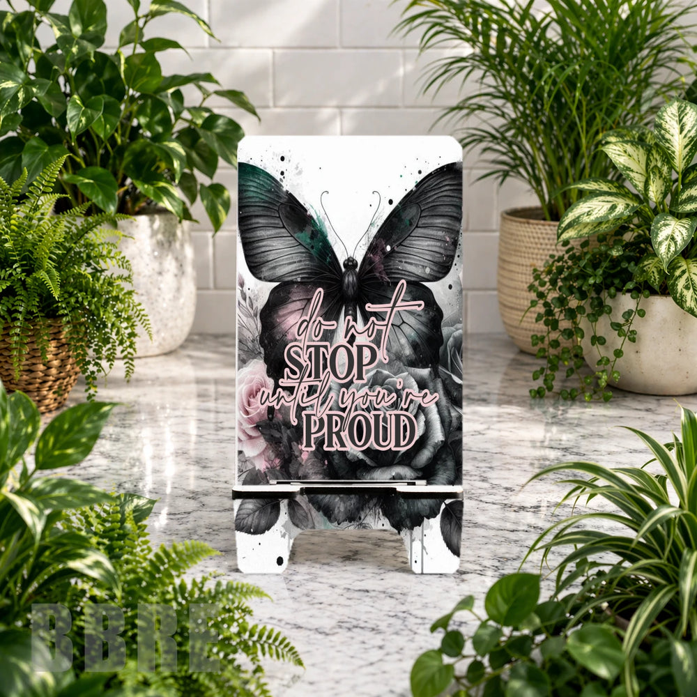 Butterfly Quote Phone Stand Transfer