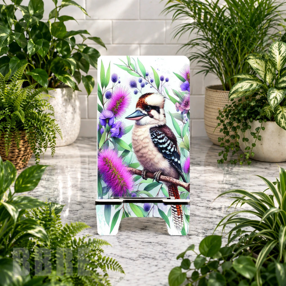 Colorful Kookaburra Phone Stand Transfer