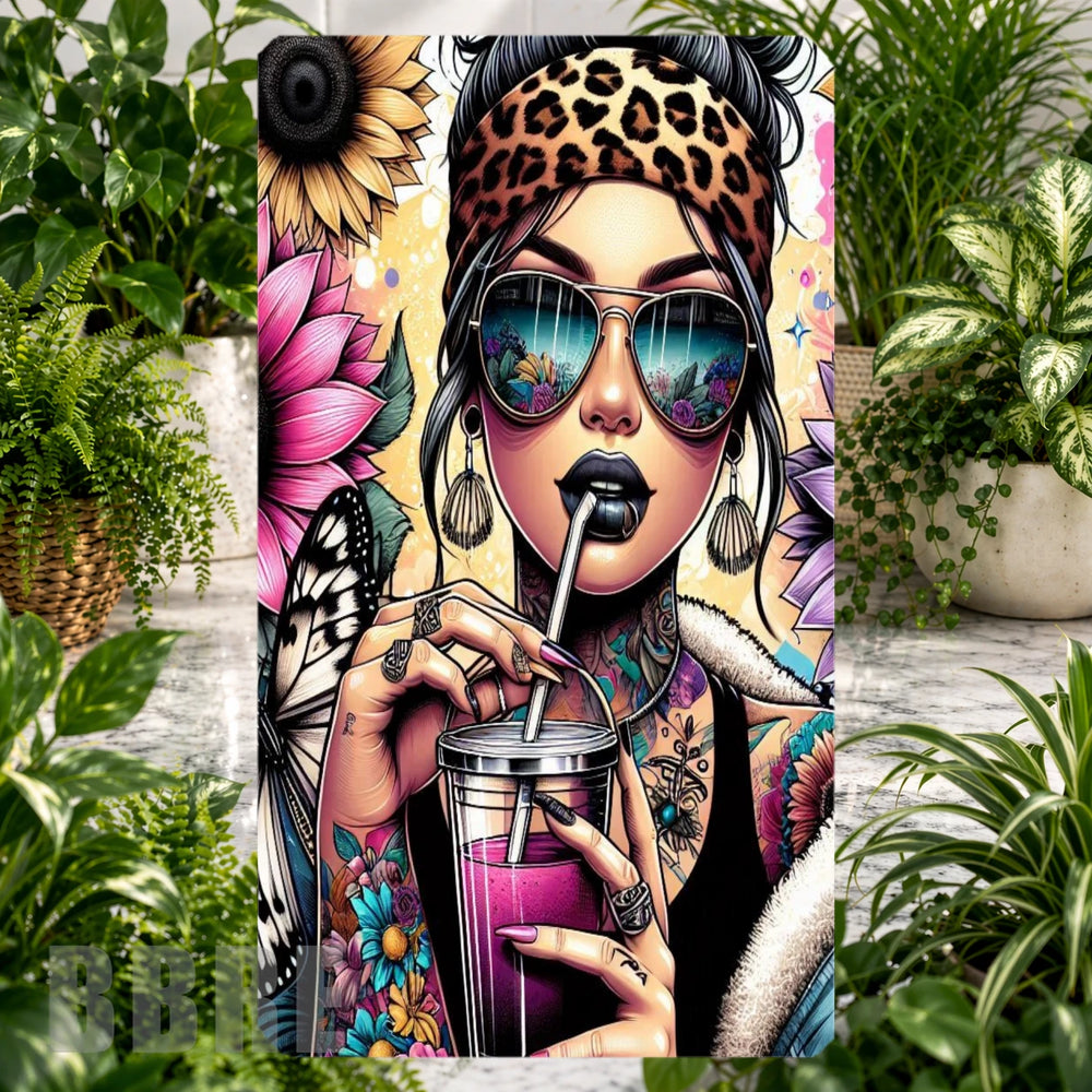Bold Floral 2 Phone Stand Transfer