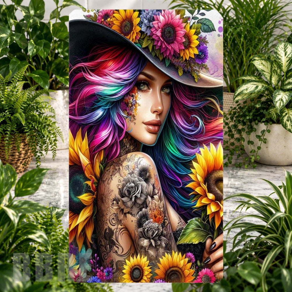 Colorful Floral Phone Stand Transfer