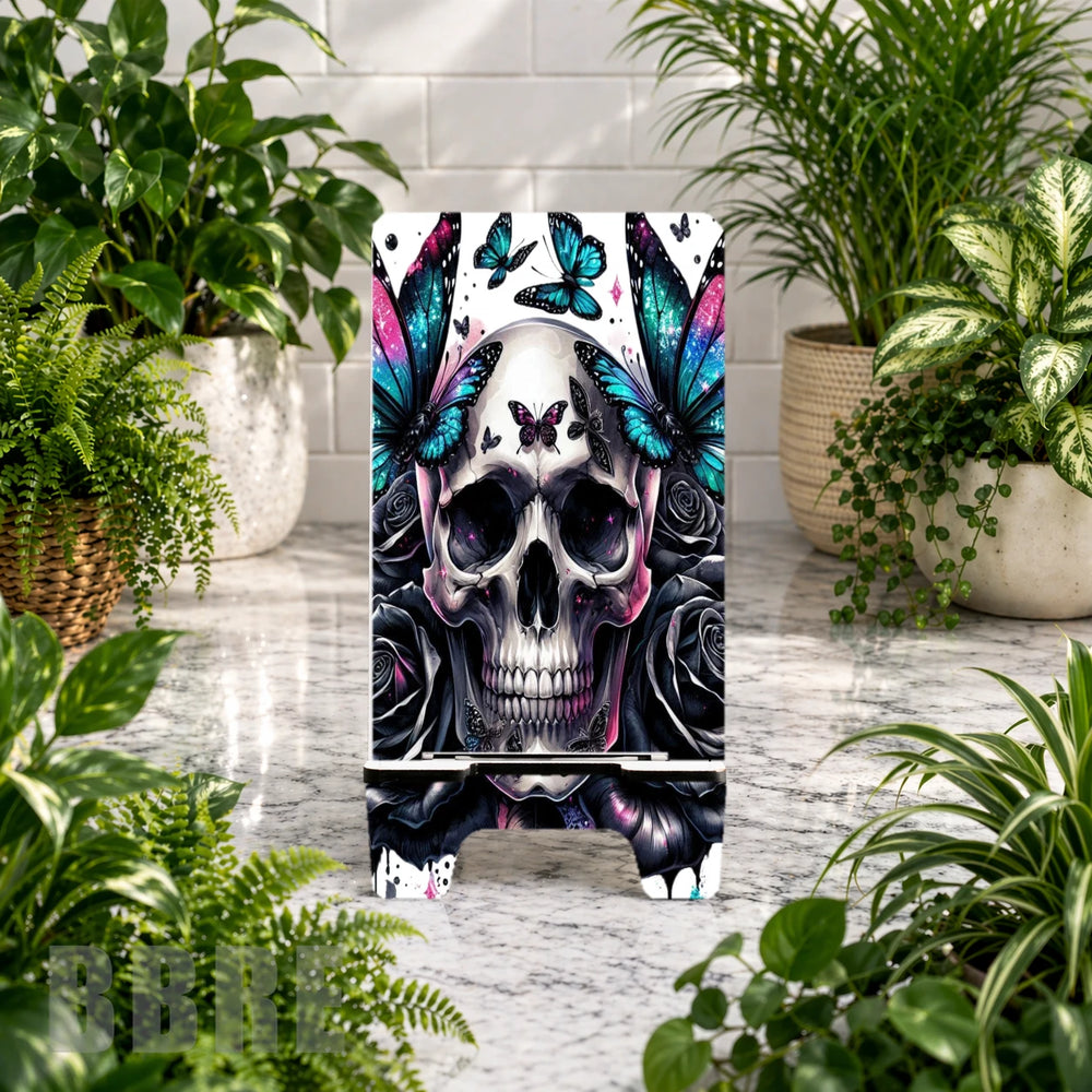 Butterfly Skull Phone Stand Transfer