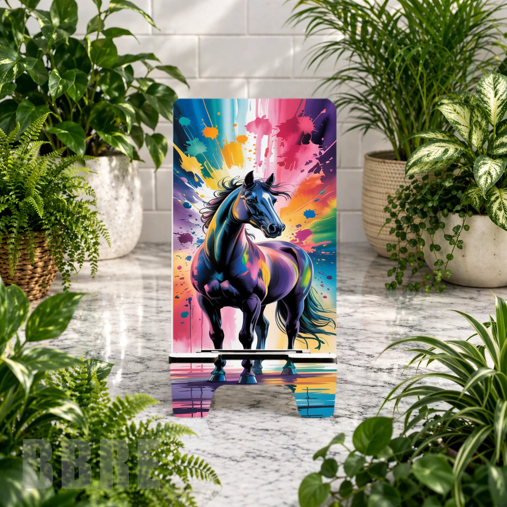 Colorful Horse Phone Stand Transfer