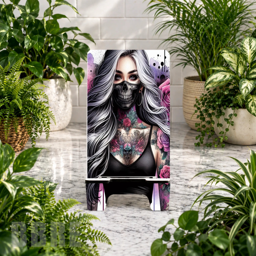 Skull Rose Phone Stand Transfer