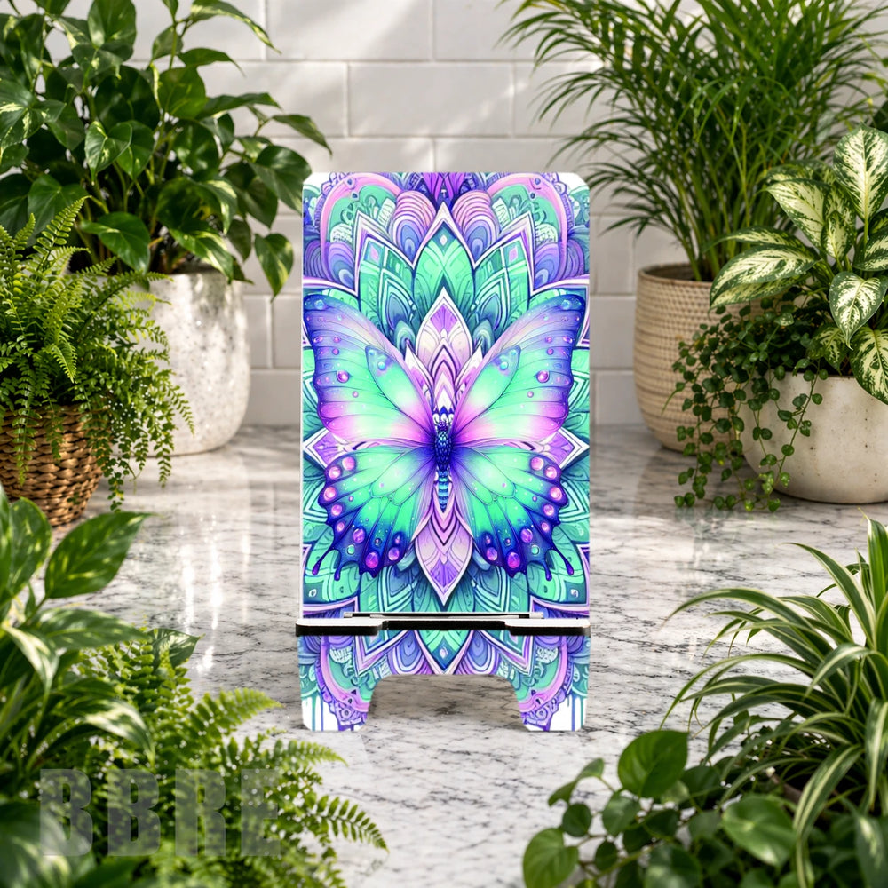 Butterfly Mandala Phone Stand Transfer
