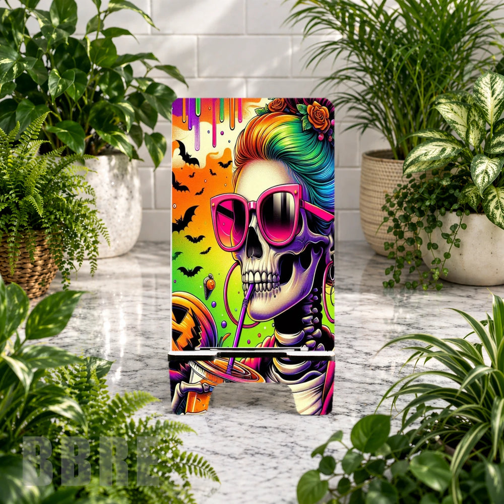 Colorful Skull 3 Phone Stand Transfer