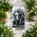 Tattooed Couple Phone Stand Transfer