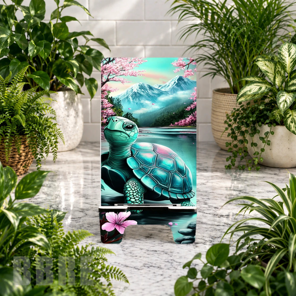 Serene Turtle Phone Stand Transfer