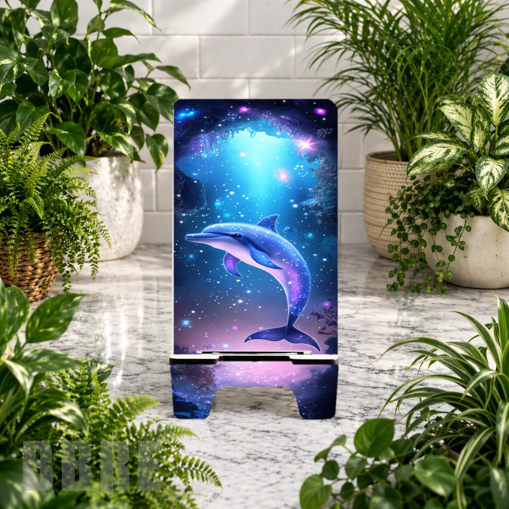 Cosmic Dolphin 2 Phone Stand Transfer