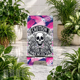 Caution Skull Phone Stand Transfer