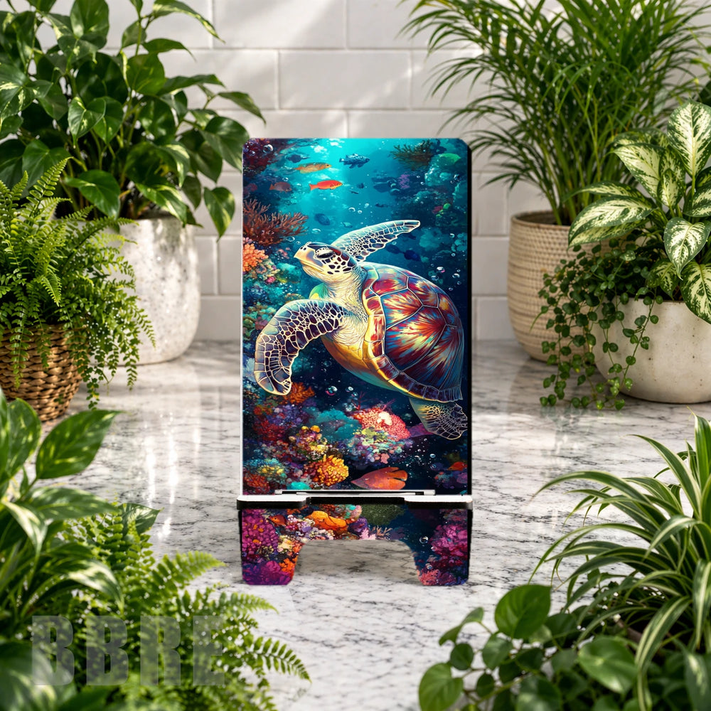Turtle Ocean Phone Stand Transfer
