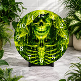 Neon Skull Clock Mockup,