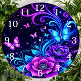 Butterfly Bloom Clock Sublimation Wrap,