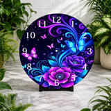 Butterfly Bloom Clock Mockup,